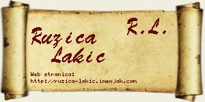 Ružica Lakić vizit kartica